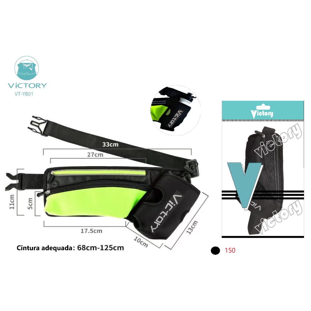 Bolsa de corrida à prova d'água com para garrafa de água