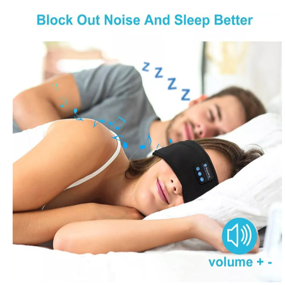 Faixa Fone Ouvido Blootouth Esportes Dormir Bandana Treino
