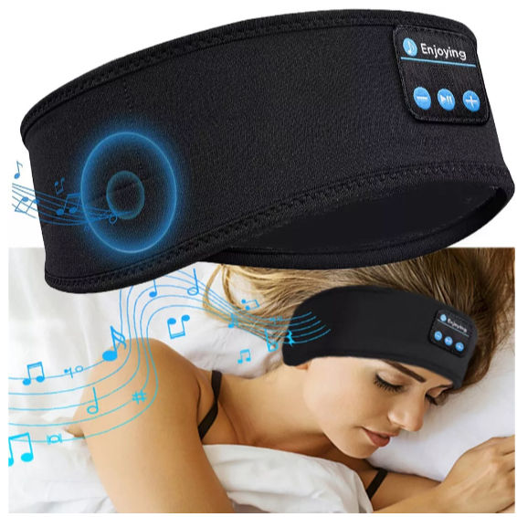 Faixa Fone Ouvido Blootouth Esportes Dormir Bandana Treino