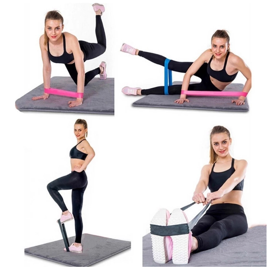 Kit PowerBand Unissex – 5 Mini Bands + Extensor para Treino em Casa – Run Club Brasil