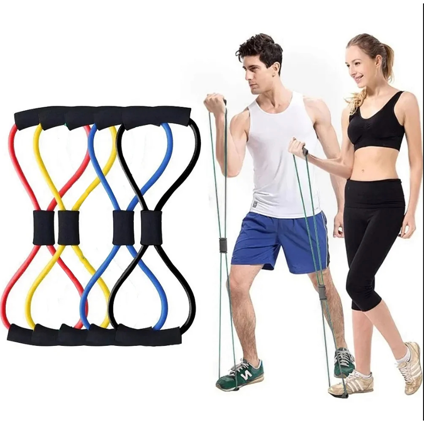 Kit PowerBand Unissex – 5 Mini Bands + Extensor para Treino em Casa – Run Club Brasil
