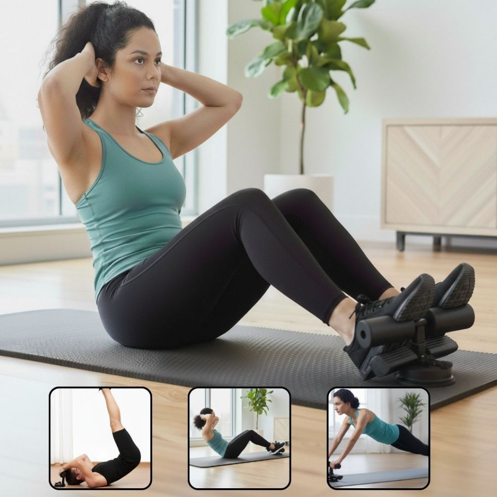 Suporte para Abdominais com Ventosa CoreFix Pro para Treino em Casa – Run Club Brasil