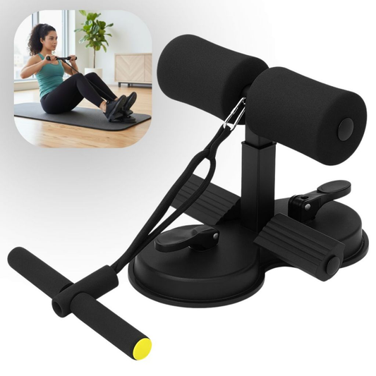 Suporte para Abdominais com Ventosa CoreFix Pro para Treino em Casa – Run Club Brasil